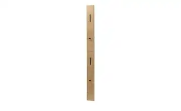 Garderobenpaneel Life Metall: schwarz, matt Wildeiche (Nachbildung)