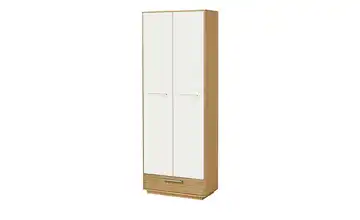 Dielenschrank Longo Eiche bianco, Weiß