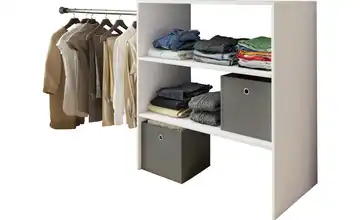 Kompaktgarderobe Dacho Weiß