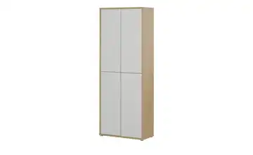 Mehrzweckschrank Bergamo Asteiche (Nachbildung), Hellgrau