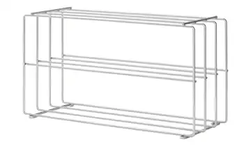 Schuhregal Navazzo Silbergrau