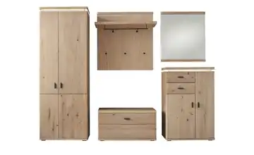 Garderobenkombination 5 teilig Woodland Eiche bianco