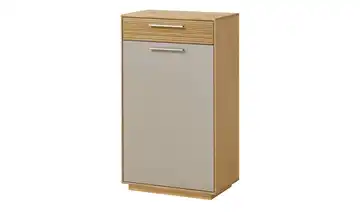 Schuhschrank Longo links Eiche bianco, Taupe Mit Einlegeböden