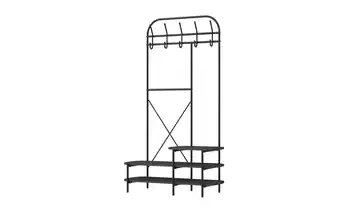 Kompaktgarderobe Schwarz