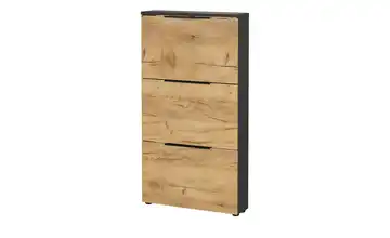 uno Schuhschrak Groven Graphit, Eiche (Nachbildung) BHT 70 x 130 x 19 cm