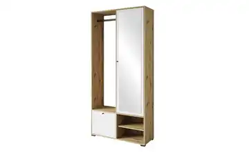 Garderobe Dingo Eiche Artisan (Nachbildung), Weiß