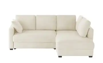 bobb Ecksofa mit Boxspringpolsterung Lisa de Luxe Natur rechts Cordstoff