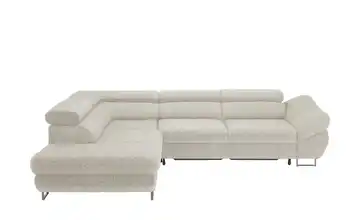 switch Ecksofa aus Flachgewebe Fabio Beige links Erweiterte Funktion