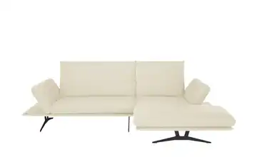 KOINOR Ecksofa  aus Flachgewebe Francis  Creme rechts