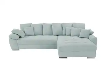 bobb Ecksofa Farina Cordstoff rechts Hellblau
