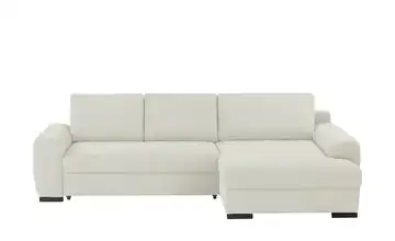 bobb Ecksofa in kuscheligem Cordstoff Soumia rechts Elfenbein Cordstoff