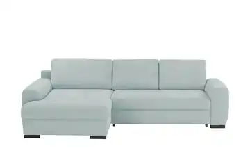 bobb Ecksofa in kuscheligem Cordstoff Soumia Hellblau Cordstoff links