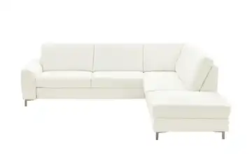 meinSofa Ecksofa Lea Weiß rechts Erweiterte Funktion