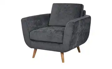 SOHO Sessel Smilla Anthrazit Samt