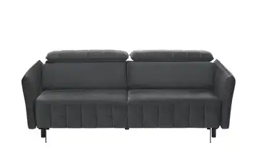 smart Schlafsofa mit verstellbaren Kopfstützen Momoka Anthrazit Samt