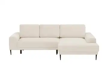 switch Ecksofa Capitol Grundfunktion rechts Weiß Cordstoff