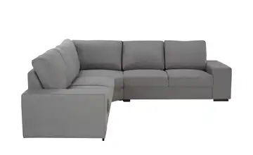 Ecksofa Reneé Flachgewebe Grau