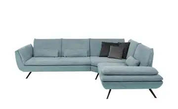 Ecksofa  Luca  Blau Erweiterte Funktion rechts