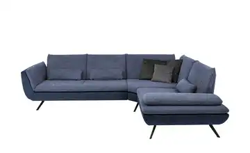 Ecksofa  Luca  Marineblau Erweiterte Funktion rechts