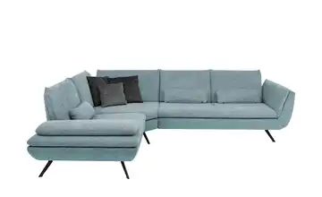 Ecksofa  Luca  Blau links Erweiterte Funktion