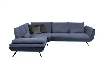 Ecksofa  Luca  Marineblau links Erweiterte Funktion