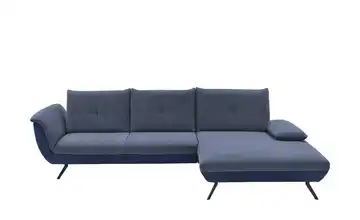 Ecksofa  Celine  Marineblau rechts Erweiterte Funktion