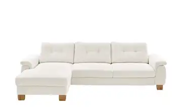 meinSofa Ecksofa  aus Cord Suna Creme links Erweiterte Funktion