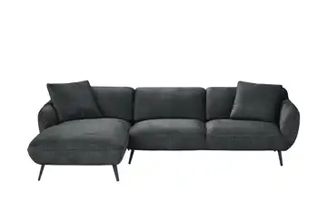 pop Ecksofa Ventus Schwarz links Grundfunktion