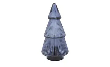 HOME STORY LED Glastannenbaum Blau