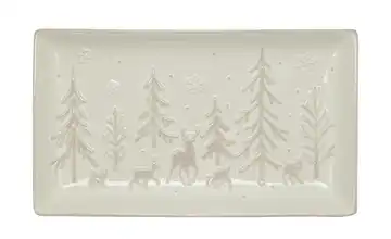 HOME STORY Platte mit Tannenmuster  