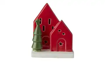 HOME STORY LED Objekt Häuser mit Tannen  
