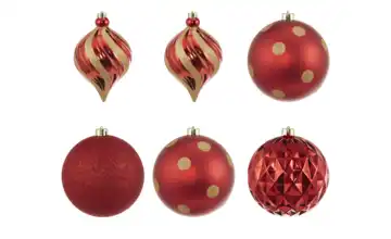 Outdoor Weihnachtskugeln, 6er Set