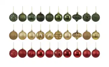  Weihnachtsbaumkugeln, 30er Set  