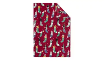  Kuscheldecke Weihnachtskatze  