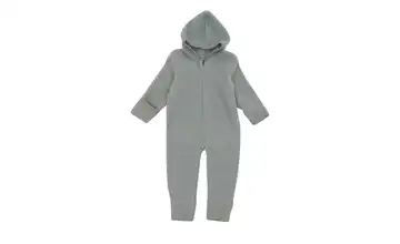 Merino Wollfleece Baby Overall Wollwalk Blau Größe 50/56