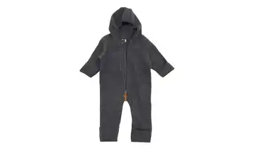 Merino Baby Overall Wollfleece Anthrazit Größe 74/80