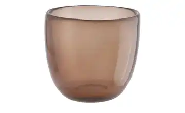 Teelichtglas Braun