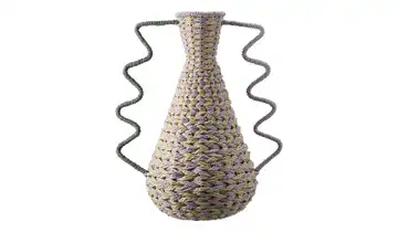 HOME STORY Deko Vase Flieder, Natur, Grün