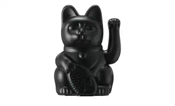 Winkekatze Schwarz