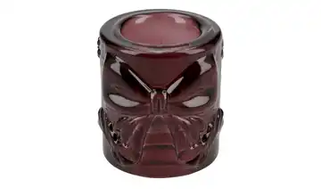 Kerzenhalter mit Schleife Dunkelrot