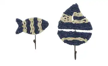 HOME STORY Wandhaken Fisch, 2er Set