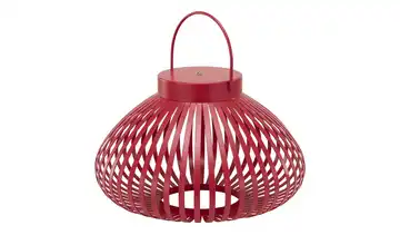 HOME STORY LED Laterne 18 cm Rot
