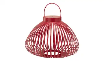 HOME STORY LED Laterne 22 cm Rot