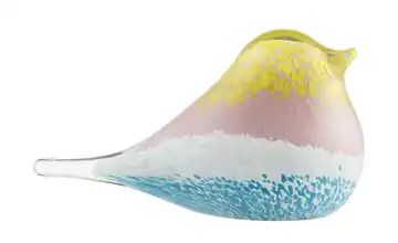 HOME STORY Figur Vogel Gelb, Blau, Weiß, Rosa