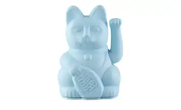 Winkekatze Hellblau