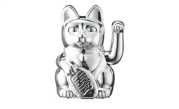 Winkekatze silberfarben
