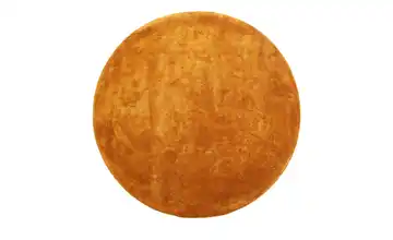 como Handloom-Teppich Flavia Goldgelb Ø 160 cm rund