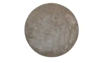 como Handloom-Teppich Flavia Taupe Ø 160 cm rund