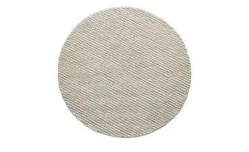 Handgewebter Naturteppich Ruhpolding Creme Ø 160 cm