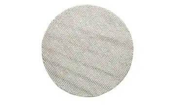 Handgewebter Naturteppich Ruhpolding Beige Ø 160 cm